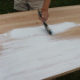 whitewash tabletop, diy ideas, timber, whitewash finish