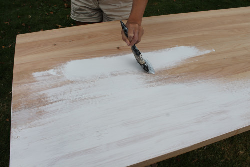 whitewash tabletop, diy ideas, timber, whitewash finish