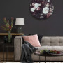 living room, lounge, dark brown wall, feature wall, grey sofa, resene ironsand 