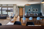 Resene Half Robin Egg Blue, Resene Half Fossil, blue living room, wellington harbour, renovation