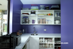 pantry, purple pantry, purple kitchen, kitchen, purple scullery, scullery