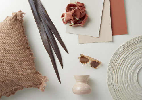 orange and pink, orange paint, pink paint, moodboard, interior inspiration