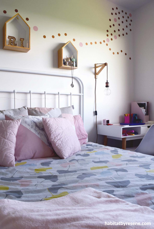 bedroom, girls bedroom, white and pink, white bedroom, kids bedroom, childrens bedroom 
