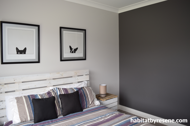 black and white, black, white, bedroom, teenage bedroom, paint ideas, charcoal paint