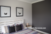 black and white, black, white, bedroom, teenage bedroom, paint ideas, charcoal paint