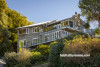 house exterior, brown house, stained house, wood stain, cedar exterior, cedar house 