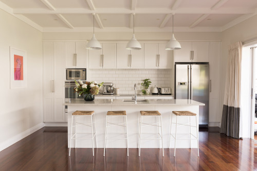 kitchen, white, bungalow, renovating a bungalow, bungalow renovation, white kitchen, resene merino
