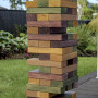 jumbo jenga, diy jenga, outdoor games, coloured jenga, outdoor jenga, resene stains