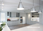 kitchen, traditional kitchen, white kitchen, vintage kitchen, industrial lights 