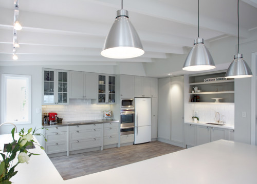 kitchen, traditional kitchen, white kitchen, vintage kitchen, industrial lights