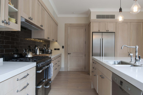Kitchen, oak cabinets, warm white, paint, Resene Colorwood Whitewash, interior