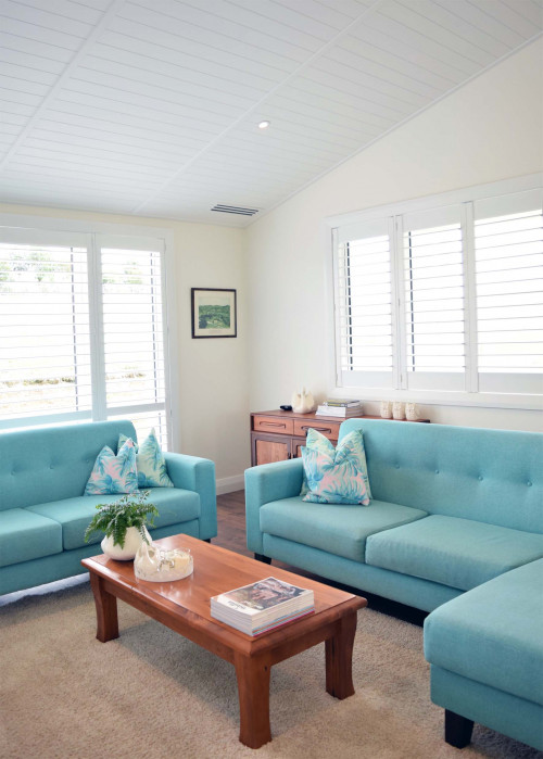 white living room, resene white, neutrals, bungalow, new build, resene quarter villa white