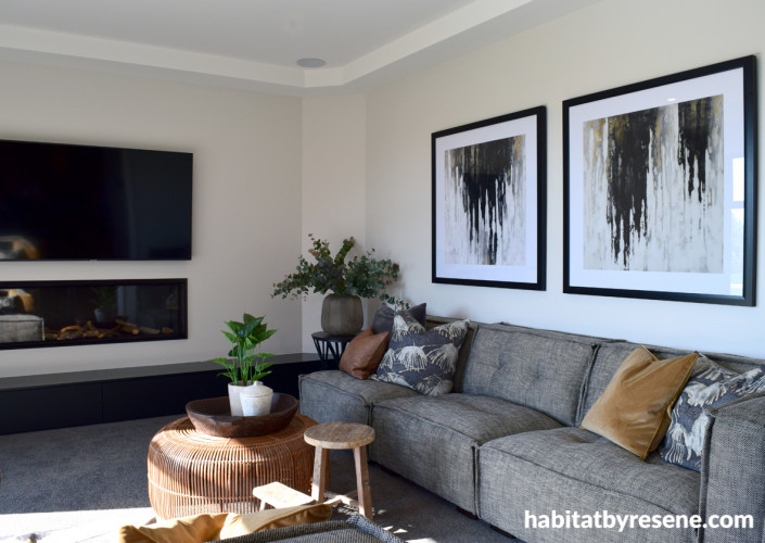 lounge, living room, neutral living room, neutral lounge, white living room, resene white pointer