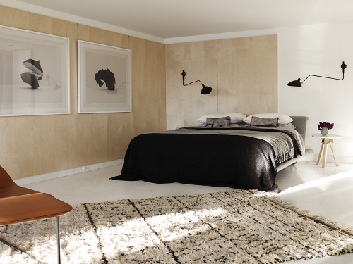 panelling, paneled walls, bedroom