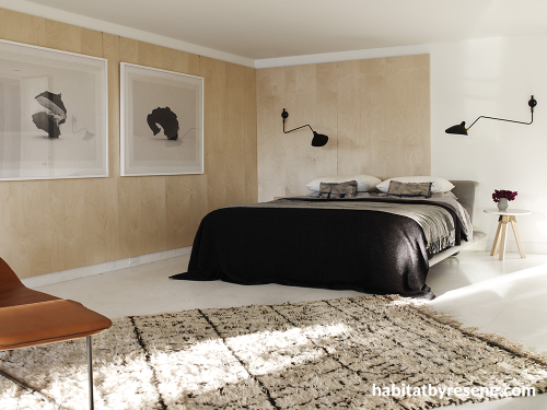 panelling, paneled walls, bedroom