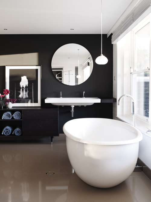 bathroom, charcoal, custom colour, gravel, black