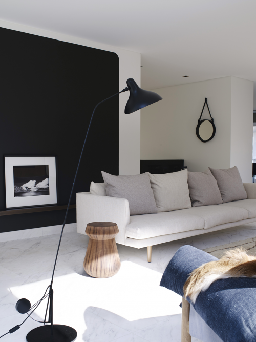 Entry wall, grey, gravel, stone, living room, lounge, sitting room