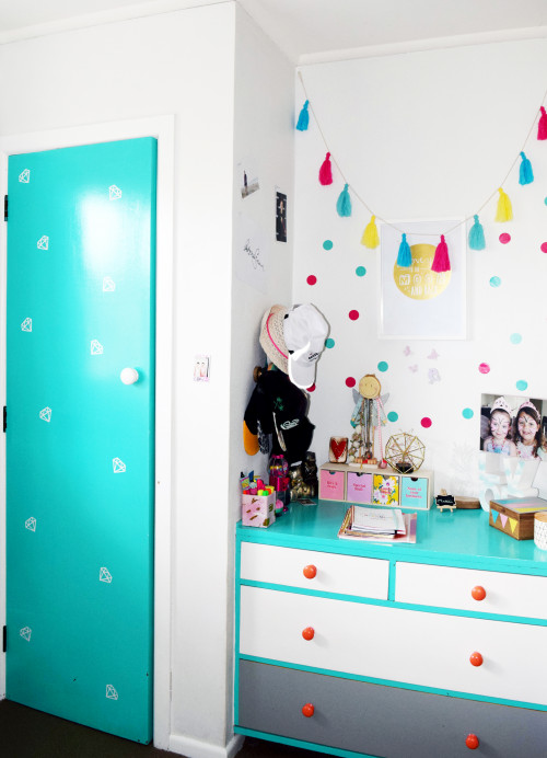 bedroom, kids bedroom, childrens bedroom, girls bedroom, turquoise bedroom, blue bedroom