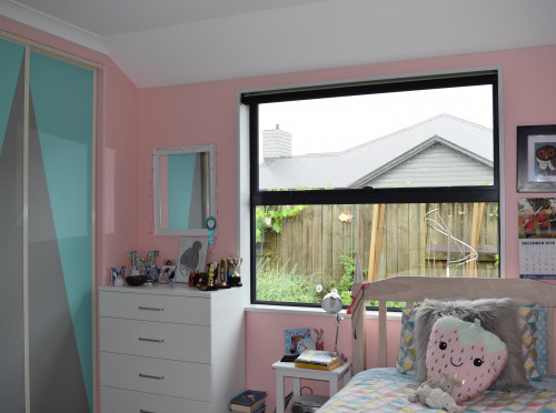 bedroom, kids bedroom, childrens bedroom, girls bedroom, pink bedroom, geometric bedroom