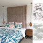 bedroom ideas, bedroom inspiration, wallpaper inspiration, wallpaper ideas, feature wallpaper