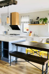 Maggie and Hugh put a retro twist on a Scandi-inspired interior