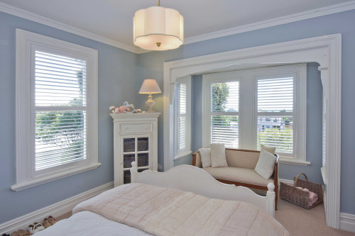 blue, villa, bedroom, resene half periglacial blue