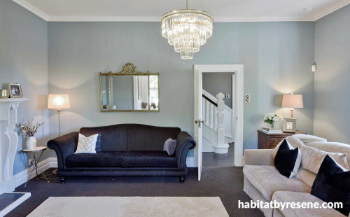 lounge, blue, villa, resene albescent white, resene inside back