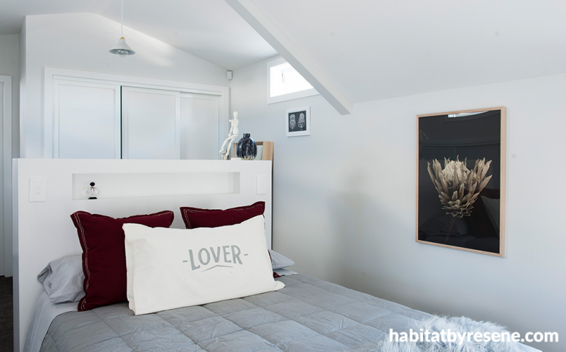 white, bedroom, black white, resene black white, marley, main bedroom, master bedroom, villa