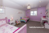 children's bedroom, kids bedroom, girls bedroom, pink bedroom, purple bedroom, feature wall 