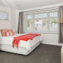 bedroom, guest bedroom, white bedroom, neutrals, white paint 