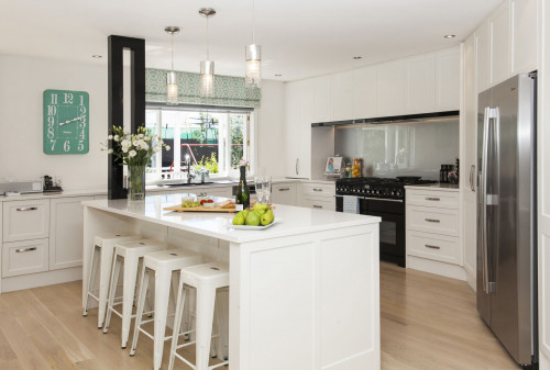 kitchen, white kitchen, modern kitchen, white paint, Resene Alabaster