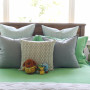 Bedroom, Kids room, Children room inspiration, green, neutrals, Resene