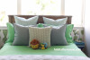 Bedroom, Kids room, Children room inspiration, green, neutrals, Resene