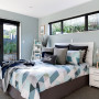 blue, bedroom