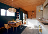 contemporary bach, modern cabin, contemporary cabin, modern cabin living, new zealand cabin