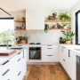 white kitchen, neutral kitchen, light kitchen, modern kitchen, bright kitchen, white paint