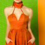 Resene fashion, Resene paint, fashion colours, Resene ayers rock, orange dress