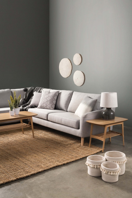 living room, lounge, grey living, grey lounge, grey couch, nood furniture, grey wall