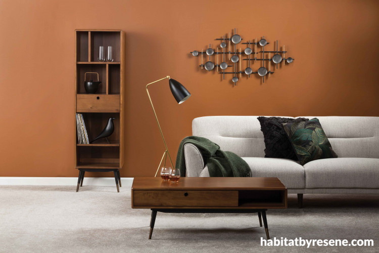 spring colour inspiration, brown interior inspiration, brown living ideas, living room design