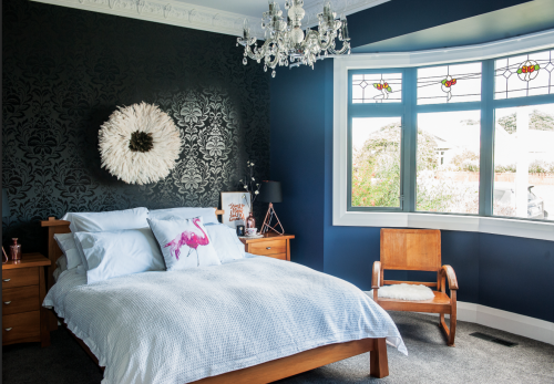 bedroom, wallpaper