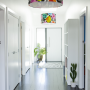 hallway, white, hall, entranceway, paint ideas, paint trends