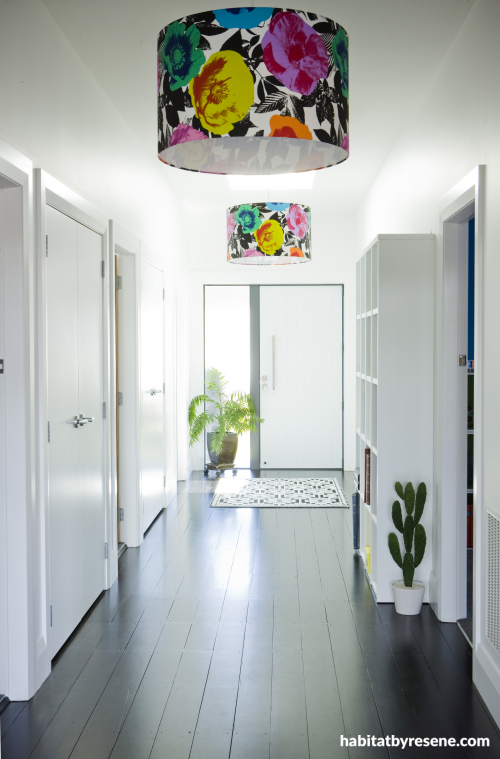 hallway, white, hall, entranceway, paint ideas, paint trends