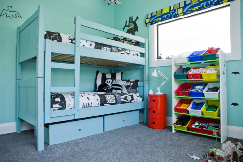 Childs room, gender neutral,blue, bunk beds, paint ideas