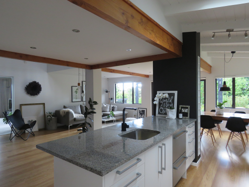 Kitset cottage, kitset house, white, paint ideas, black & white