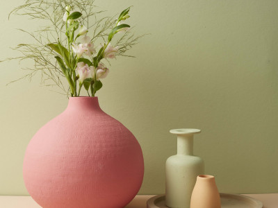 On trend: Peach to pomegranate