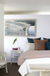 bedroom, master bedroom, purple bedroom, lilac bedroom, lilac feature wall, resene dreamtime