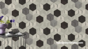 black and white wallpaper, monochrome wallpaper, black and white feature wall, geometric wallpaper