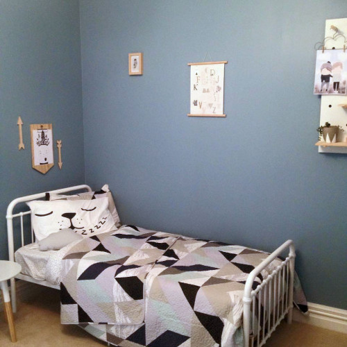 blue, kids, children, bedroom