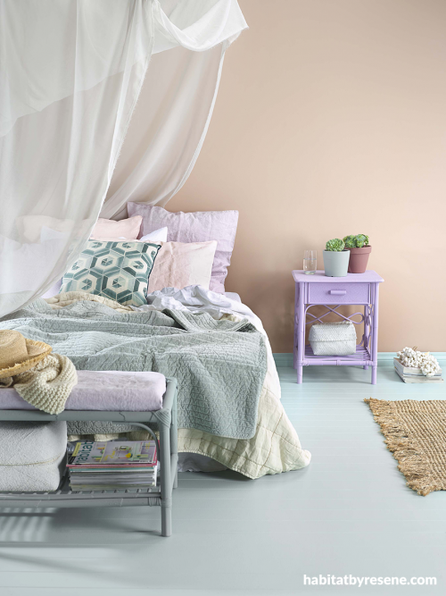 bedroom, pastels, trends, colour trends, paint ideas