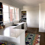 kitchen, white kitchen, modern kitchen, contemporary kitchen, white joinery, resene arctic white